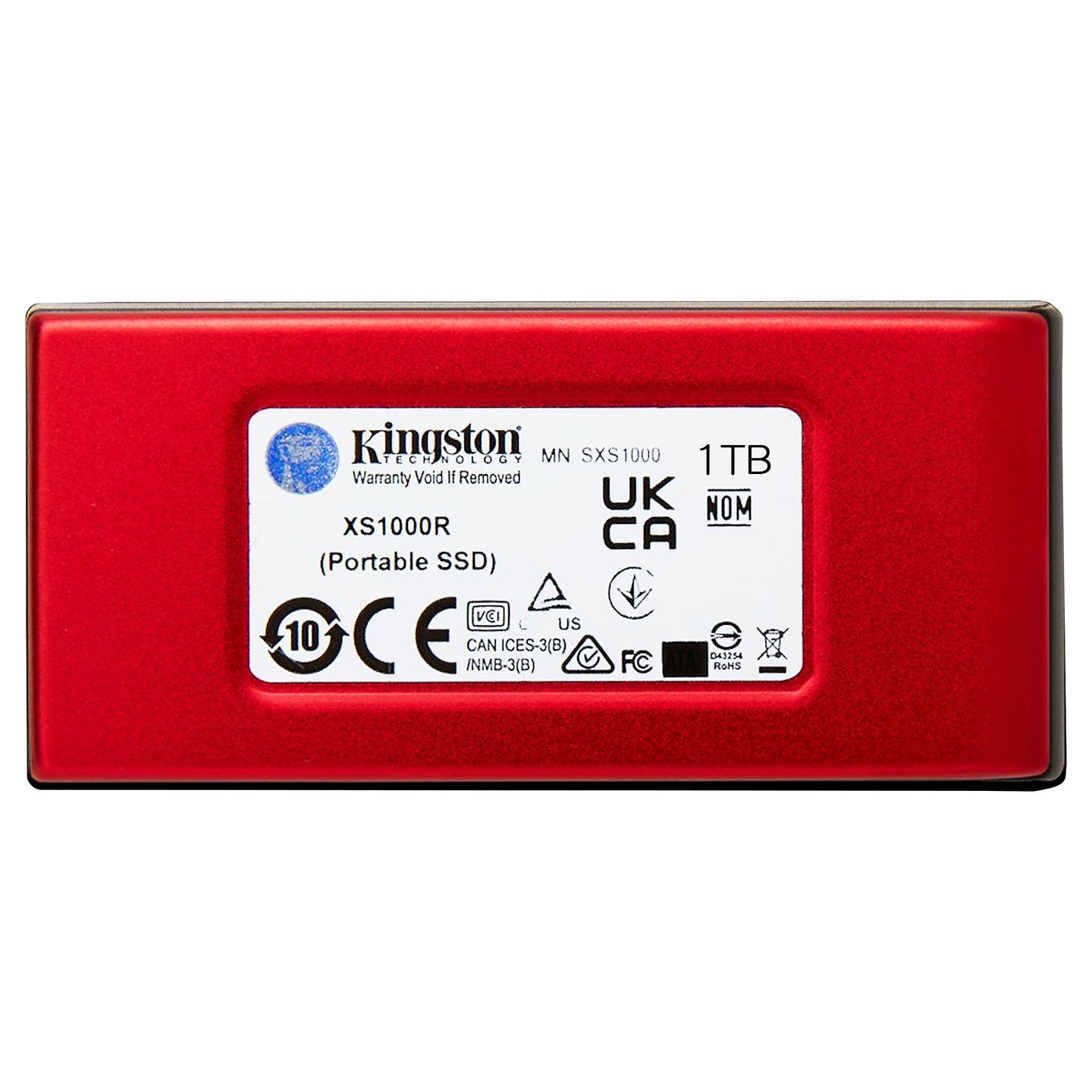 SSD e Jashtme Kingston XS1000 SXS1000R/1000G / 1TB / USB 3.2 Gen 2 / 1050MB/s Read / 1000MB/s Write – Kuqe - 2