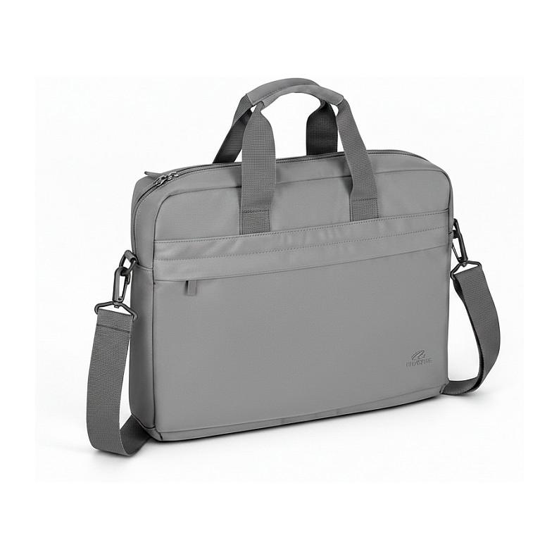 Çantë për Laptop RIVACASE 8234 Ulsan, 13.3–14", Rezistente ndaj ujit, Ndarje e mbushur, 0.5 kg - Gri e çelët