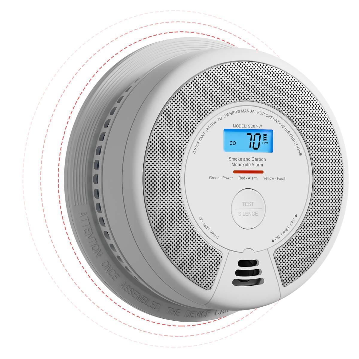 Detektues Tymi dhe CO X-Sense SC07-W / ZASXS00148WEU / 2-in-1 / LCD / 10-Year Battery – Bardhë/Gri - 2