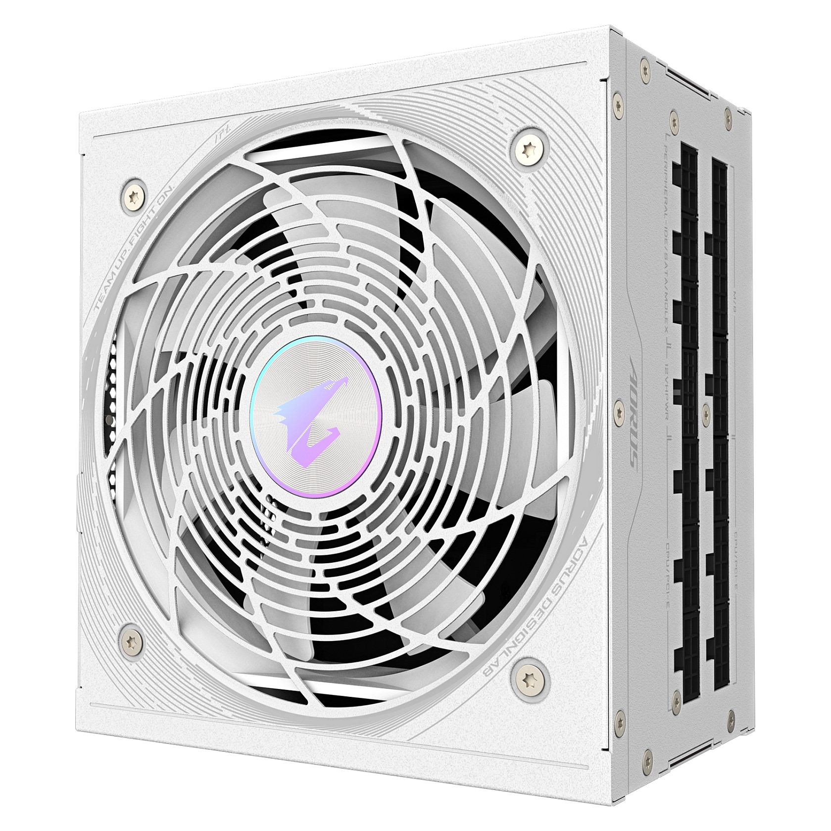 Furnizues Energjie GIGABYTE AORUS ELITE P850W ICE / 850W / ATX 3.1 / 80 PLUS Platinum / Fully Modular - Bardhë