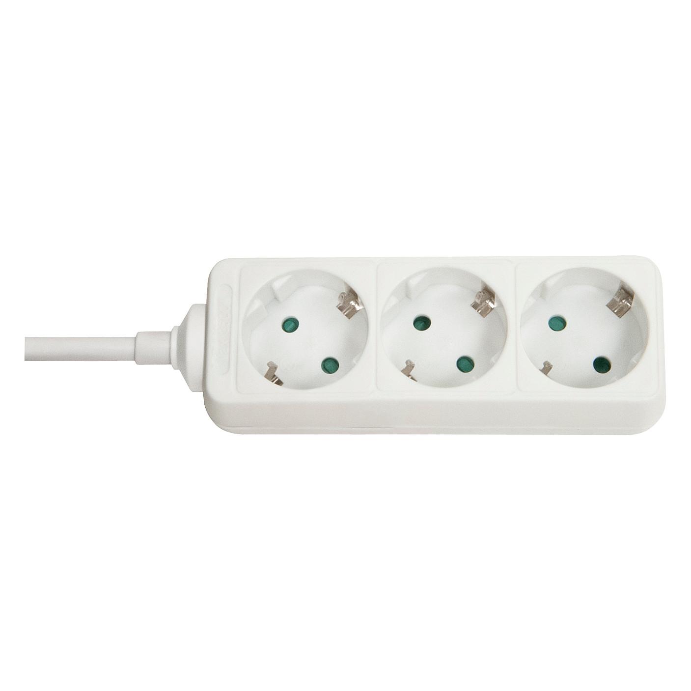 Zgjatues Rryme Lindy 73100, 3x Prizë Schuko, Kabllo 1.4 m, 16 A, 250 V, 3500 W – Bardhë