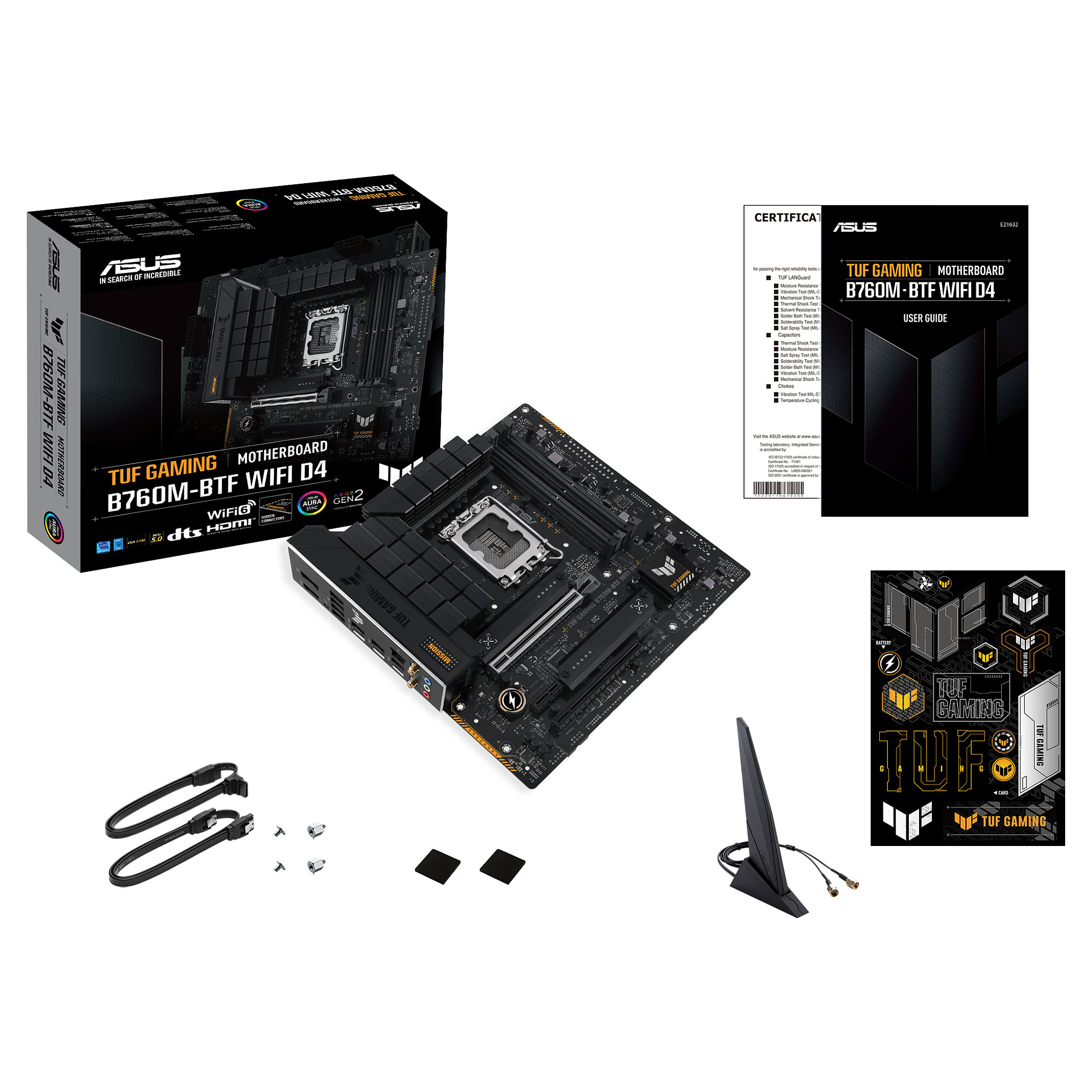 Pllakë Amë ASUS TUF B760M-PLUS GAMING BTF mATX D4 - 12