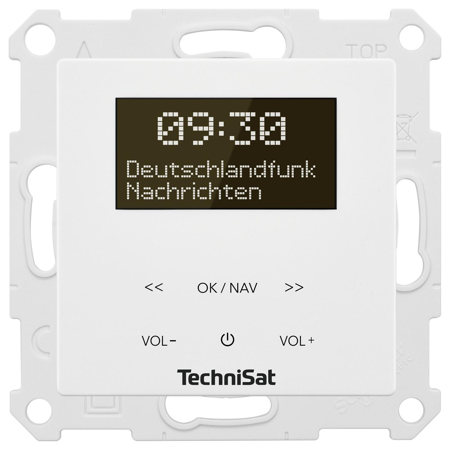 Radio me Alarm Ore TechniSat DIGITRADIO UP 55, DAB+, FM/RDS, Internet Radio, Bluetooth 5.0, Ekran OLED, Montim në Mur - Bardhë - 2