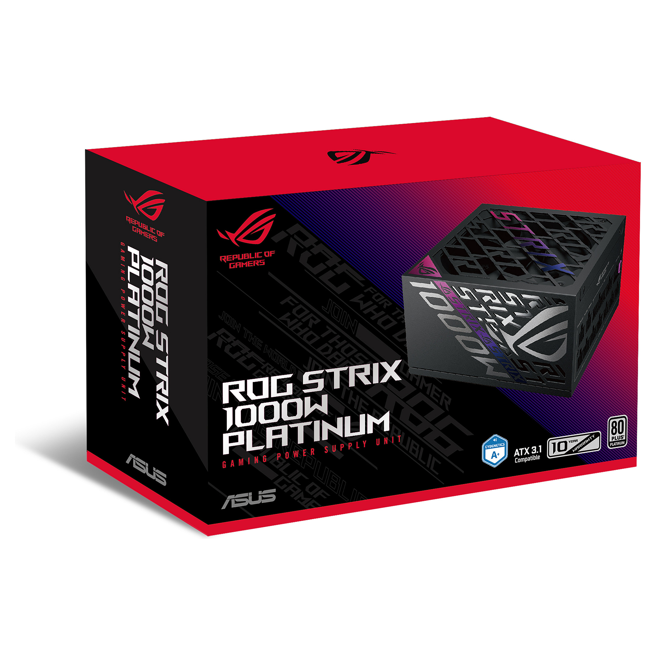Furnizues Energjie ASUS ROG STRIX‑1000P‑G / 1000W / 80 PLUS Platinum / ATX - Zezë - 15