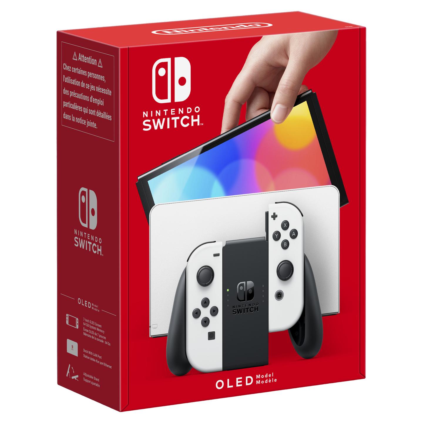 Konzolë Nintendo Switch OLED / 7" OLED / 64GB / Wi-Fi & Bluetooth / Joy-Con – Bardhë - 2