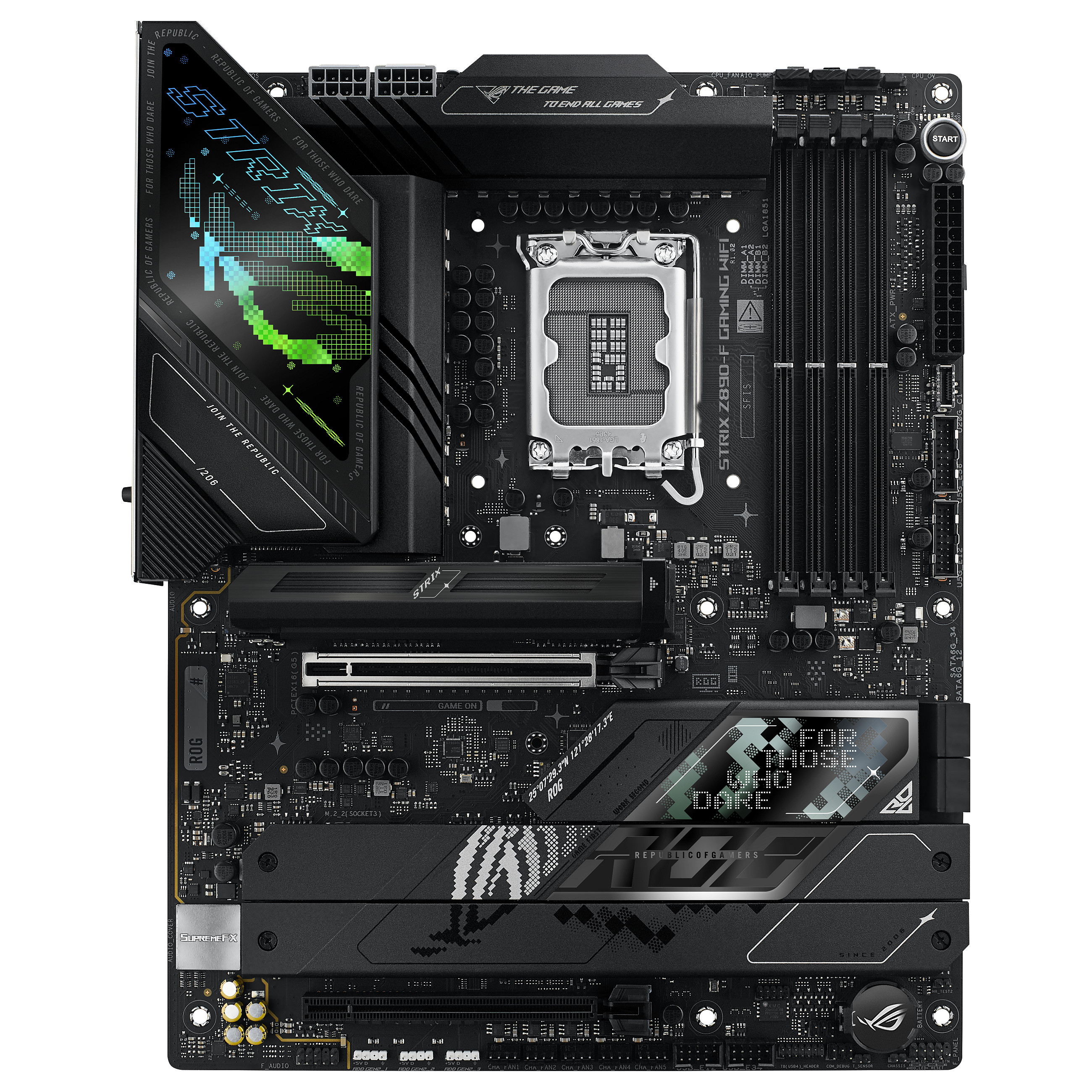 Pllakë Amë MB Intel ASUS ROG STRIX Z890-F GAMING WIFI / LGA 1851 / DDR5 / HDMI+DP - 2