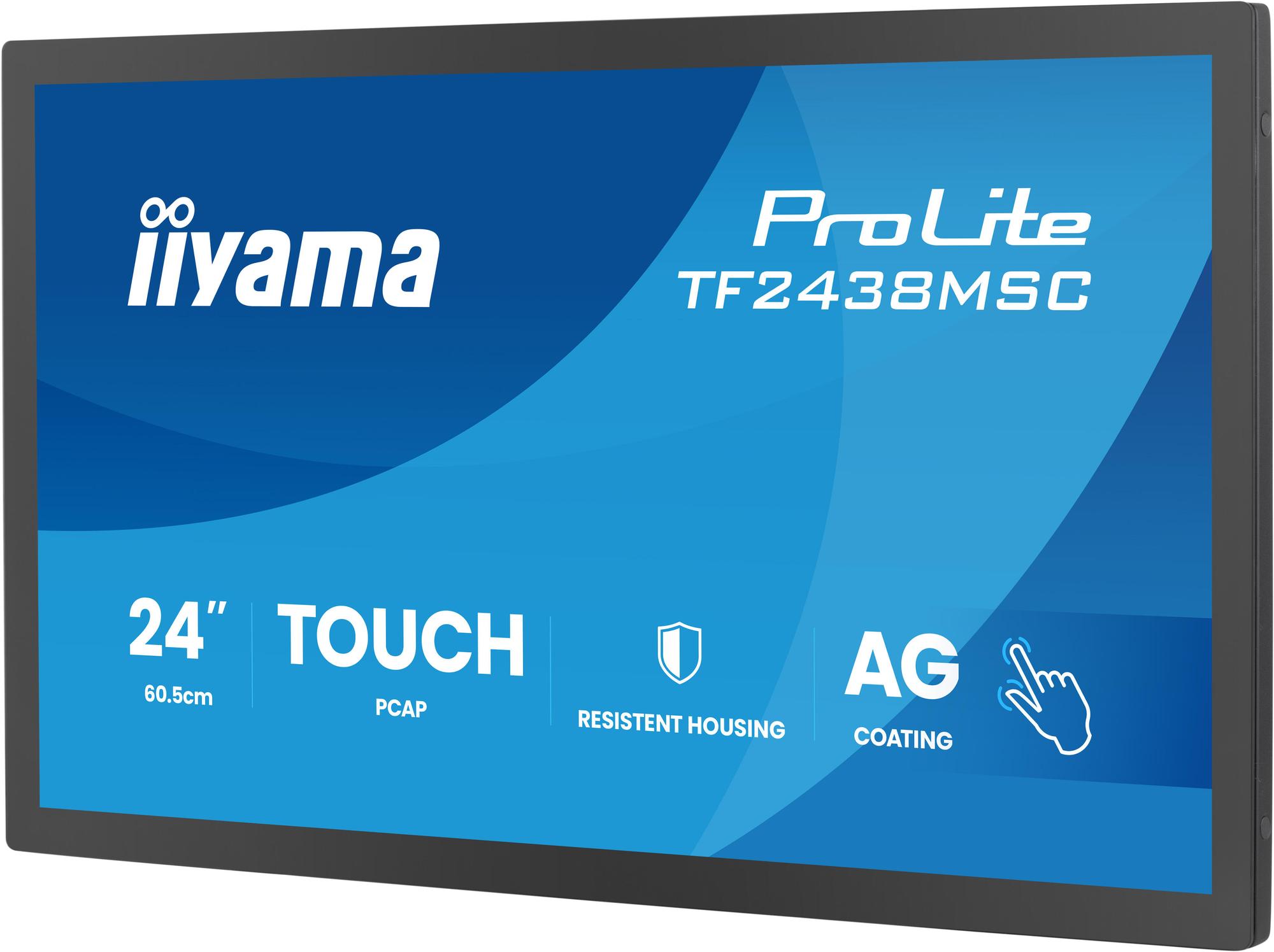 Monitor me Prekje iiyama ProLite TF2438MSC-B2 / 23.8" / Full HD IPS Touch / 120Hz / 5ms / HDMI+DisplayPort - Zezë - 2