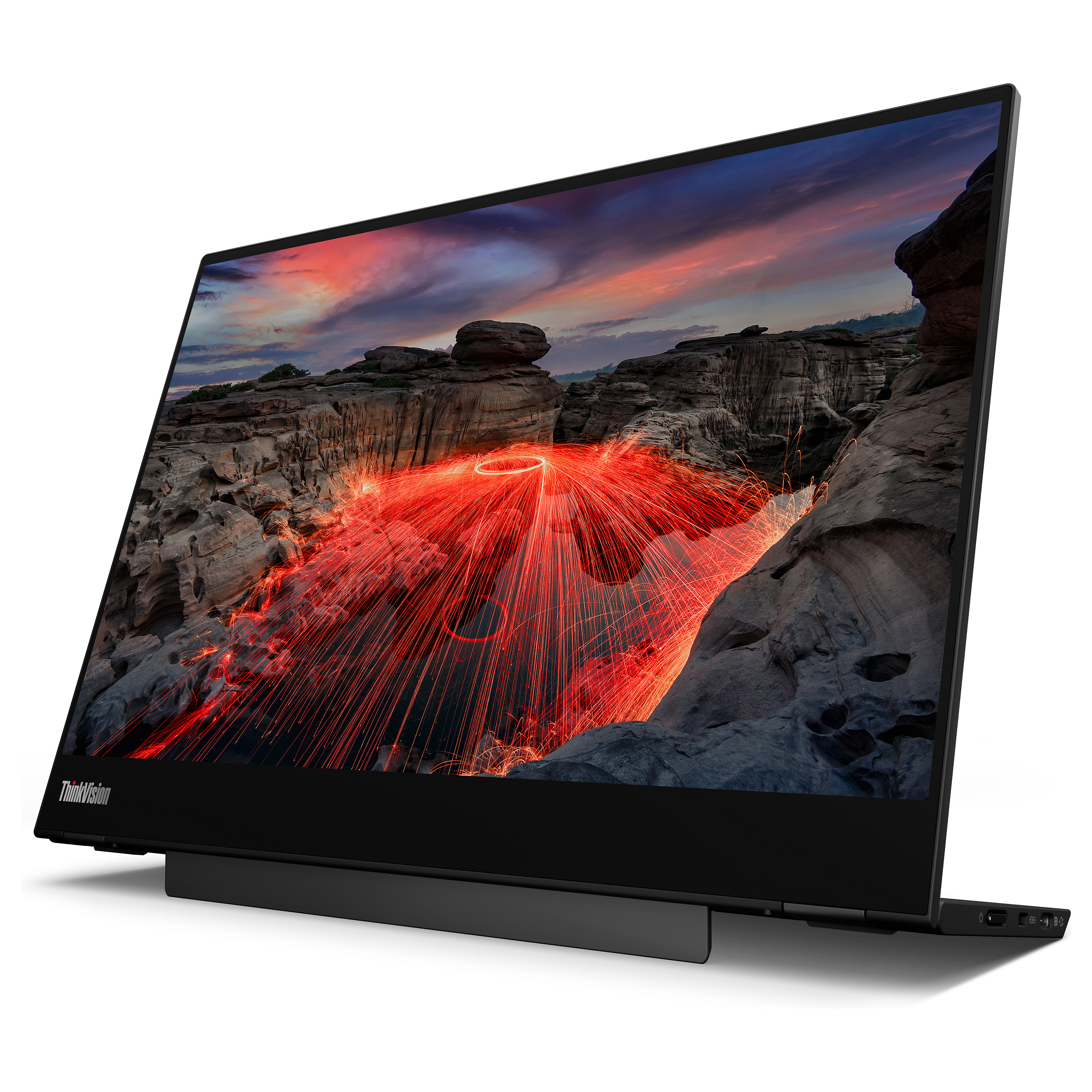Monitor 35.6cm/14" (2240x1400) Lenovo ThinkVision M14t Gen 2 IPS Touch portable 6ms 60Hz 2xUSB-C Black - 12