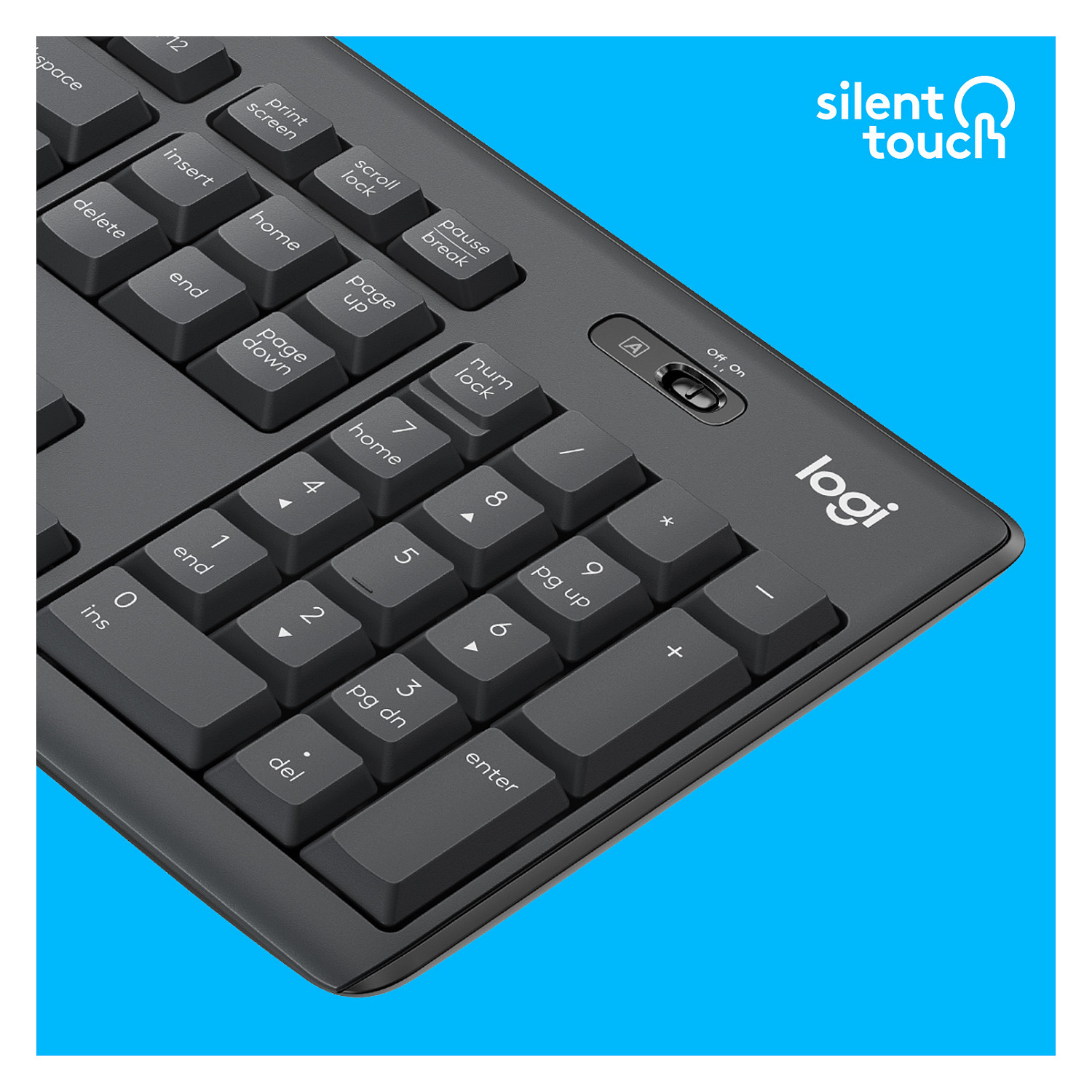 Set Tastierë dhe Maus Logitech MK295 Silent wireless Combo Graphite QWERTY US - 3