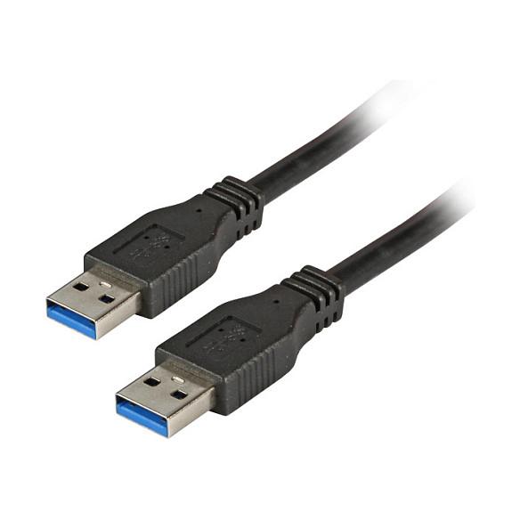 Kabllo USB EFB Elektronik K5280SW.5, USB 3.0, USB-A Mashkull në USB-A Mashkull, 5Gbps, 5m - Zezë