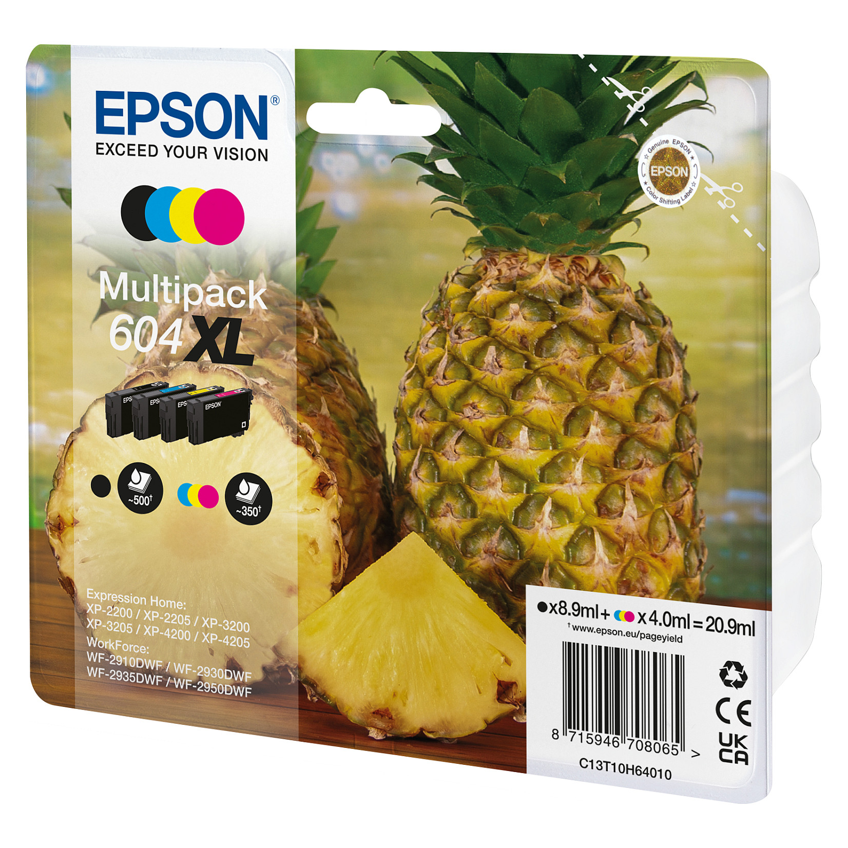 INK Epson 604XL Multipack C13T10H64010 / 350 faqe / Zezë + Ngjyrë - 2
