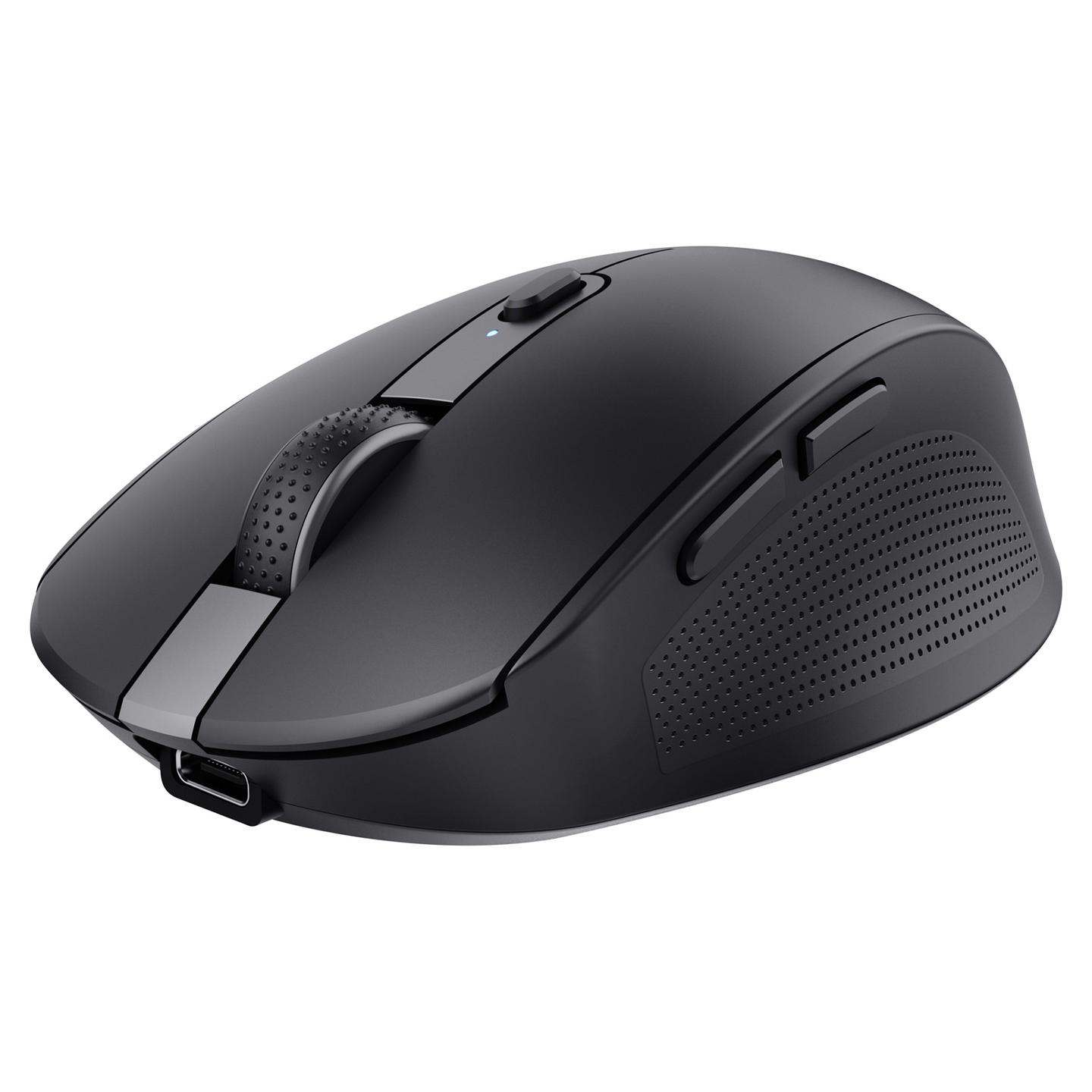 Maus pa Kabllo Trust Ozaa Compact, 3200DPI, 6 Butona, Silent Click, Bluetooth + 2.4GHz USB - Zezë