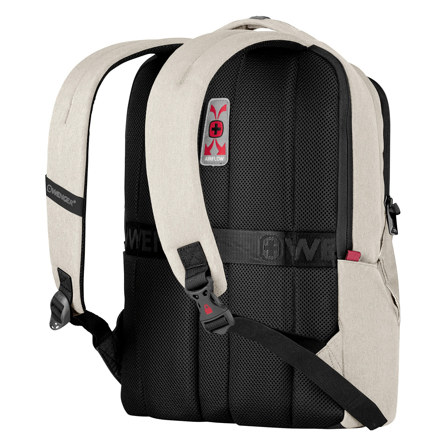 Çantë për laptop Wenger SwissGear MX Professional / Backpack / 16" / 21 L / Polyester / 10" Tablet / Padded Laptop Compartment / Organizer / Trolley Strap - Bezhë - 4