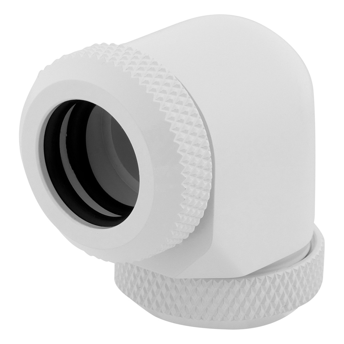 Aksesor për Ftohës Corsair Hydro X Series XF Hardline 90° / 12mm OD / G1/4" BSPP / 2 copë / Custom Watercooling – Bardhë - 1