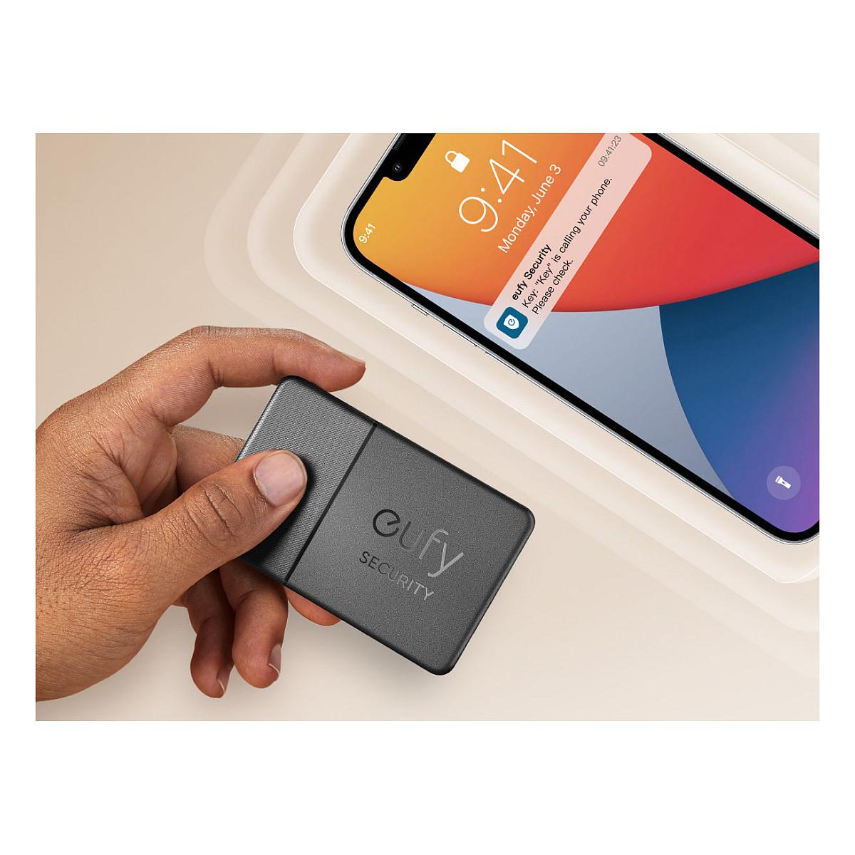 GPS dhe Tags Eufy SmartTrack Card E30 / Bluetooth / Apple Find My / Bateri e Rimbushme / Alarm 80 dB – Zezë - 3