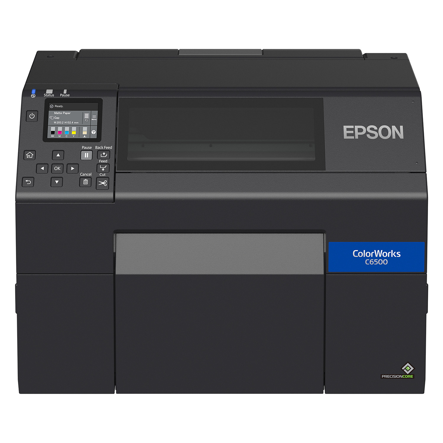 Printer Etiketash Epson ColorWorks CW-C6500Ae / Inkjet me Ngjyra / 1200 × 1200 DPI / Deri 85 mm/s / Ethernet & USB – Zezë