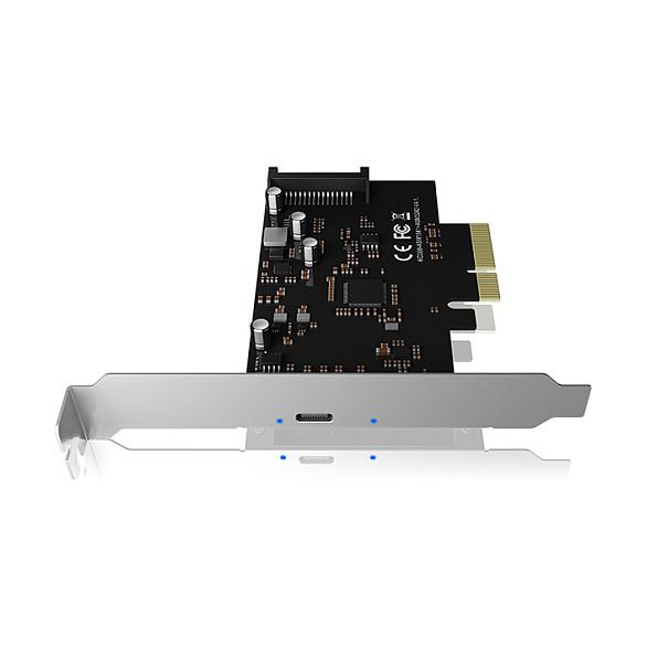 Aksesor për Disqe ICY BOX IB-PCI1901-C32 / PCIe 3.0 x4 / USB-C 3.2 Gen 2x2 / 20 Gbit/s / SATA 15-pin - Zezë - 2