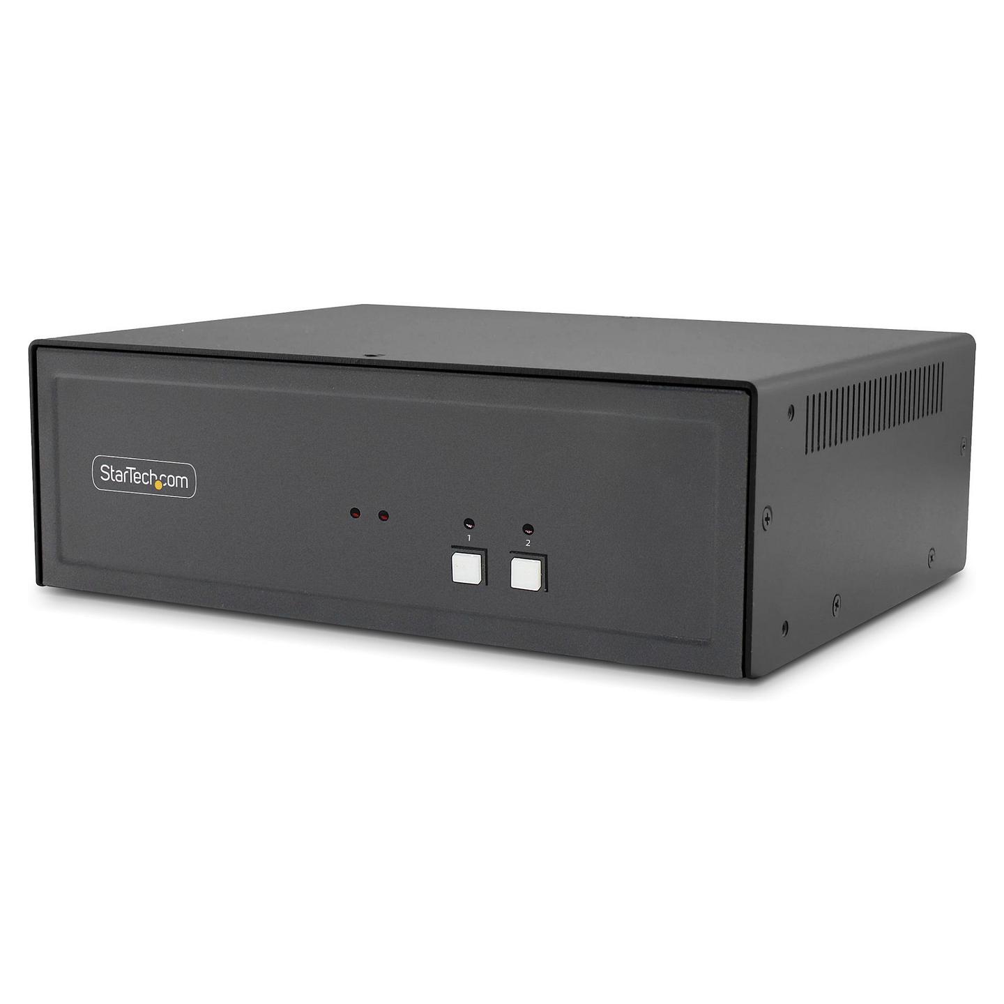 KVM Switch StarTech.com CK4-HP202C, 2-Port, Dual Monitor, HDMI/DisplayPort, 4K 60Hz, NIAP 4.0, CAC - Zezë