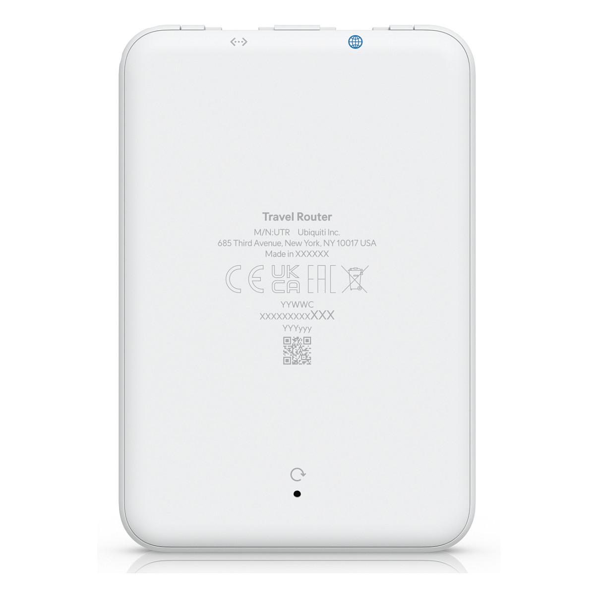 Ruter Ubiquiti UniFi Travel Router UTR, Wi-Fi 5 AC1200, Dual-Band, 2× Gigabit Ethernet - Bardhë - 5