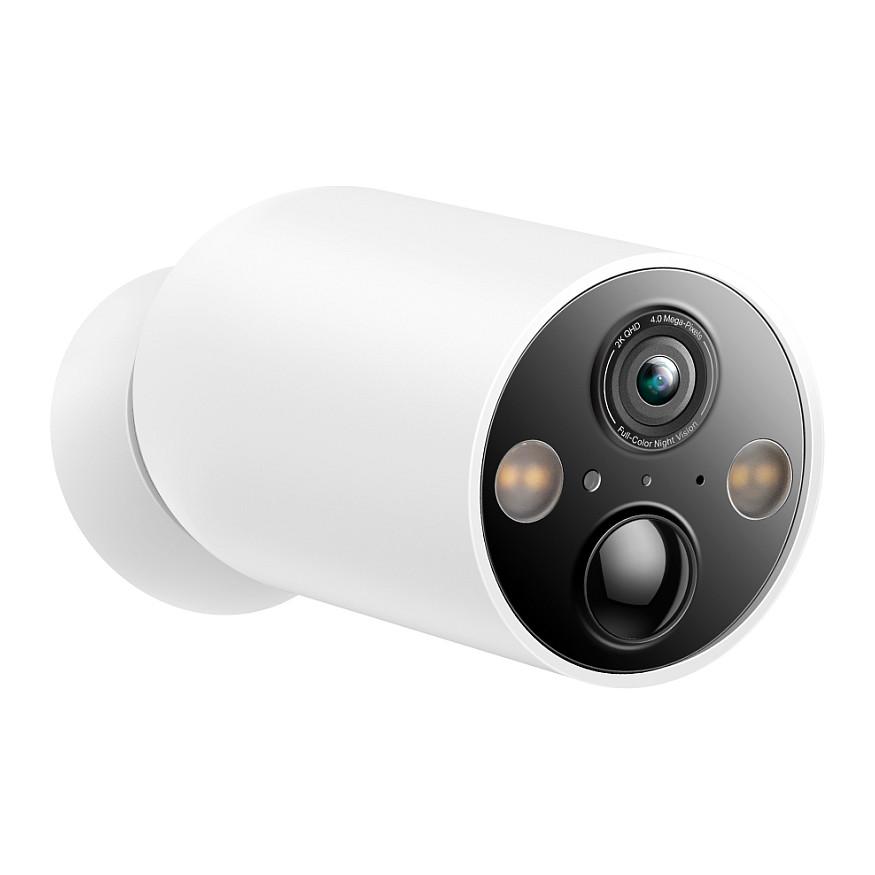 Kamerë Sigurie IP CCTV TP-Link Tapo C425, 4MP, 2K QHD, 2.1mm, Wi-Fi, 150°, Color Night Vision, AI, IR 15m, Bateri 10000mAh, IP66 - Bardhë - 3