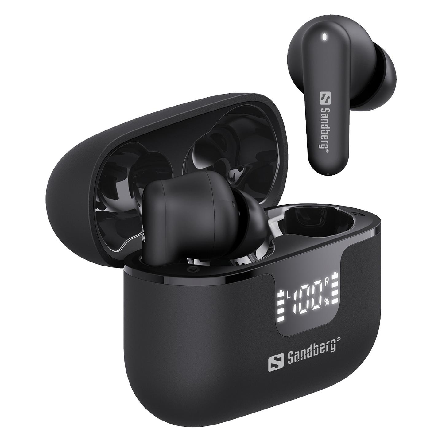 Kufje pa kabllo Sandberg Wireless Earbuds ANC+ENC 126-52 / TWS / Bluetooth 6.0 / 10mm / 20-20000Hz / ANC / ENC - Zezë - 7