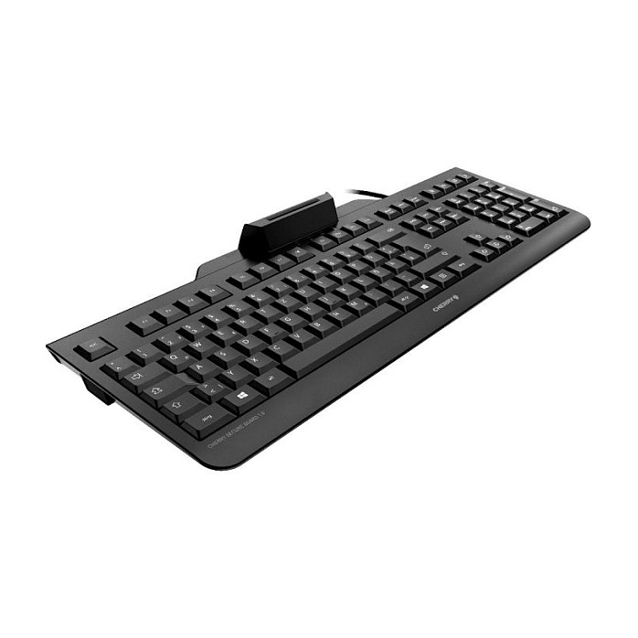 Tastierë Me kabllo CHERRY SECURE BOARD 1.0 / JK-A0400FR-2 / 105 Keys / Smart Card / RFID/NFC / USB / AZERTY - Zezë - 2