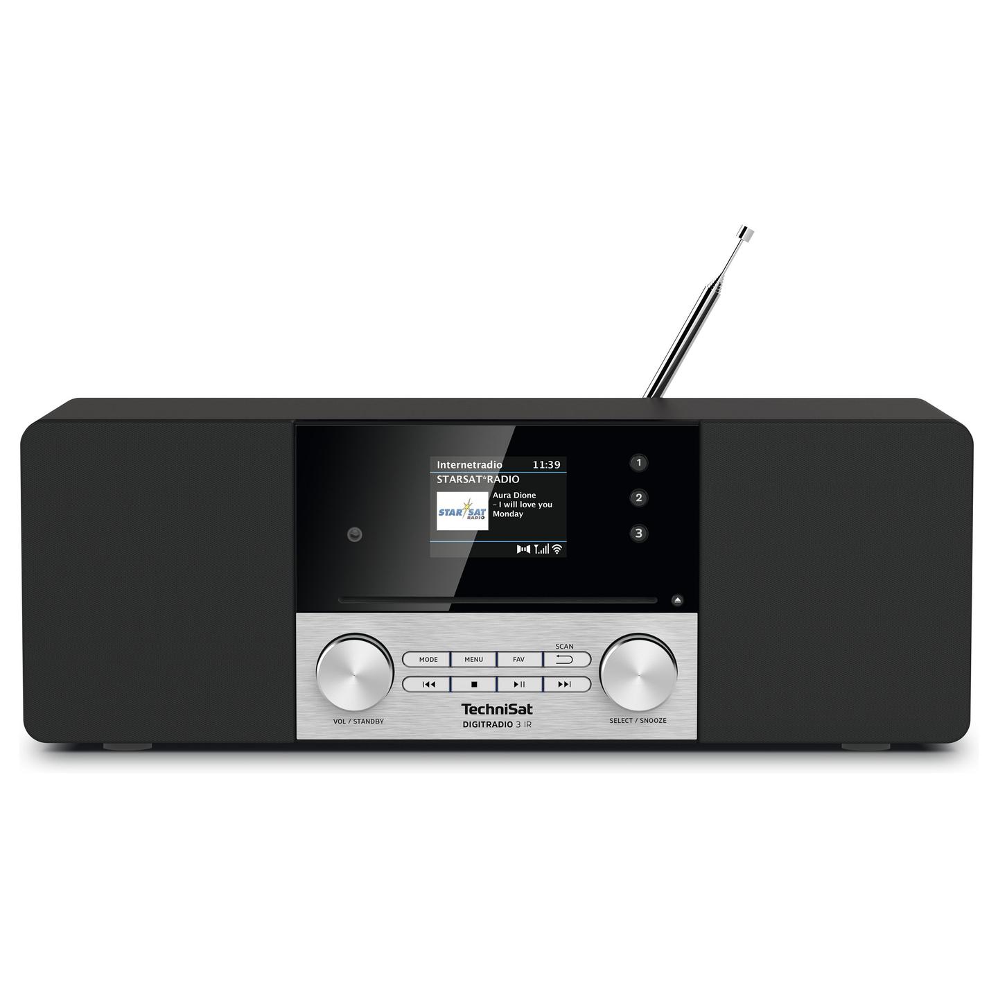 Radio Portative TechniSat DigitRadio 3 IR, DAB, FM, 20W, TFT 2.8"