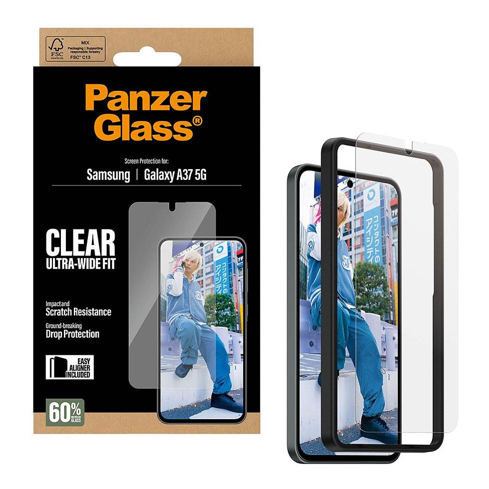 Mbrojtëse për ekran PanzerGlass Ultra-Wide Fit / Samsung Galaxy A37 5G / Xham i Temperuar – Transparente - 4