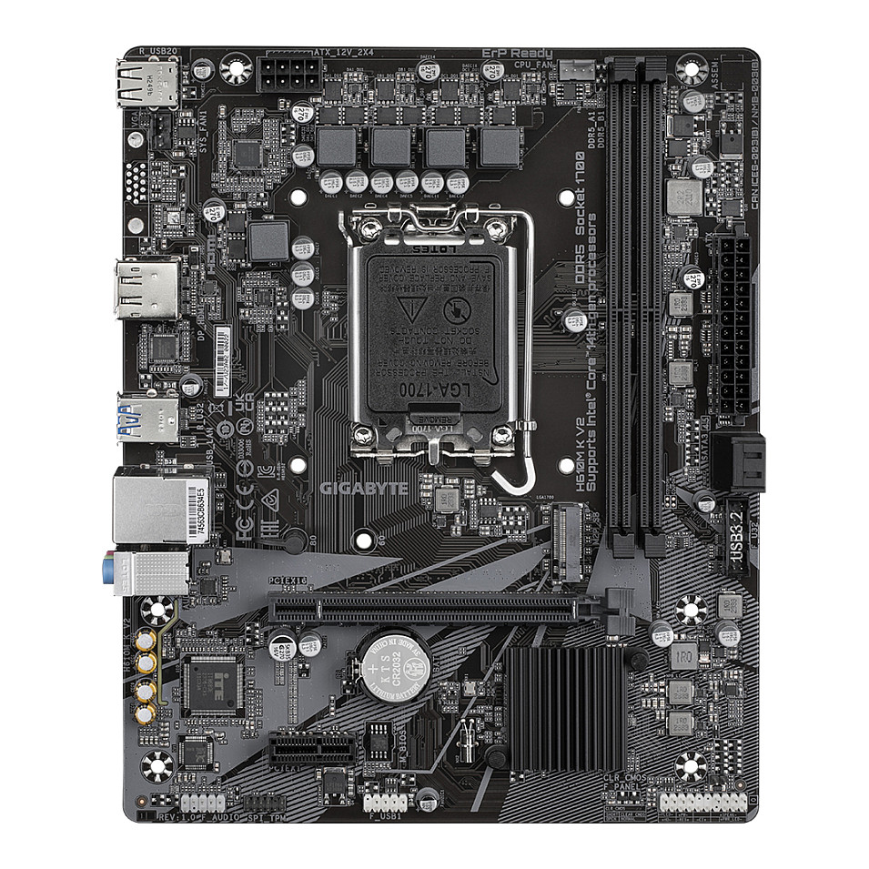 Pllakë Amë MB Intel Gigabyte H610M K V2 / LGA 1700 / DDR5 / Micro-ATX - 2