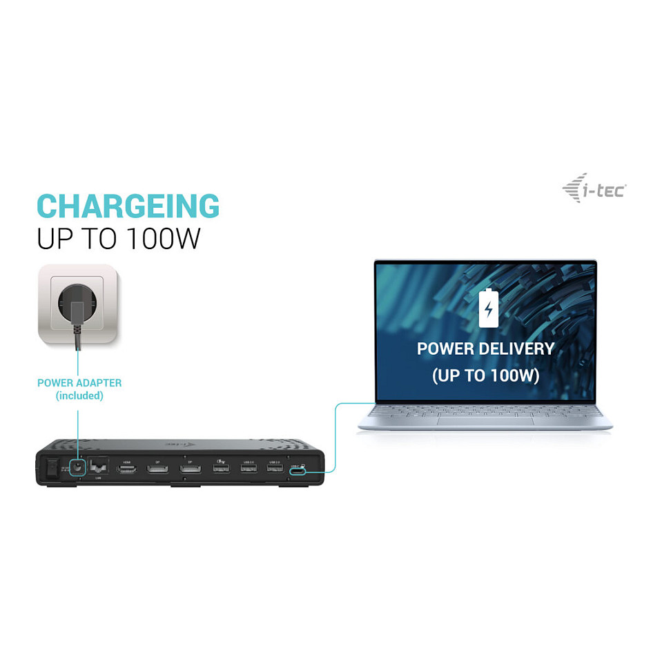 Docking Station D I-TEC USB-C / USB4 Thunderbolt 3 + PD - 5