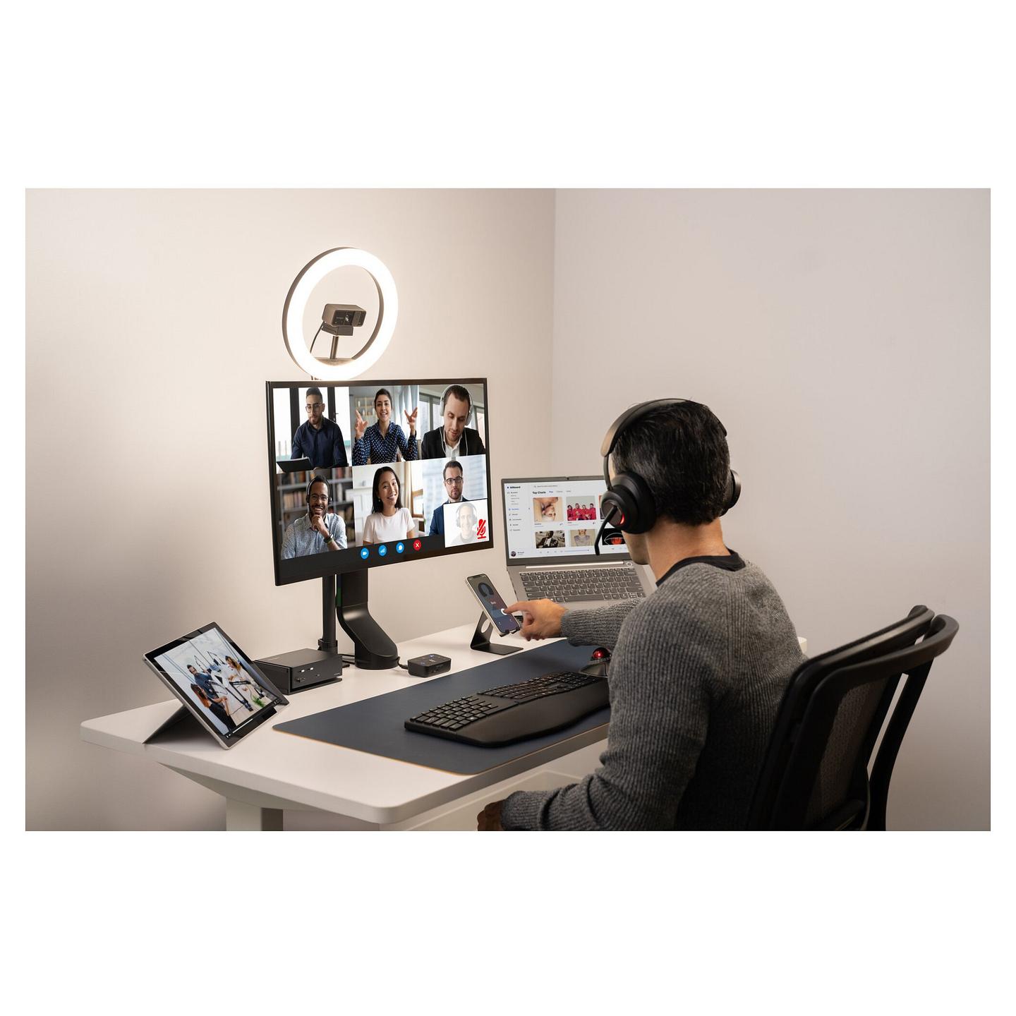 Kufje pa kabllo Kensington H3000 / Bluetooth 5.2 / Over-Ear / 40mm / Mikrofon / Noise Cancelling - Zezë - 19
