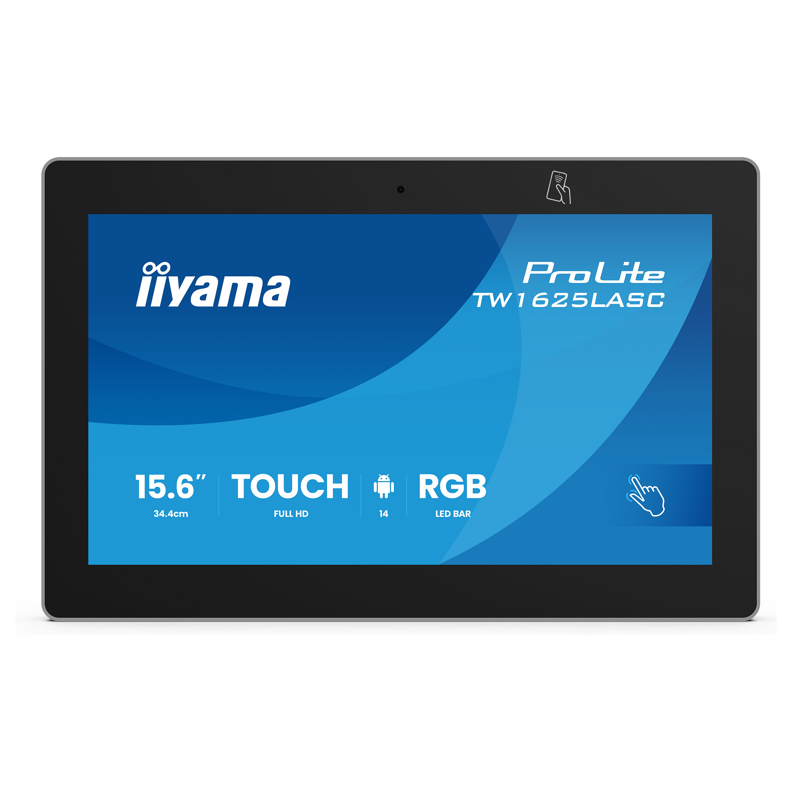 Monitor iiyama ProLite TW1625LASC-B3PNR / 15.6" / Full HD Touch IPS / 60Hz / 25ms / HDMI+DisplayPort+USB-C - Zezë - 5