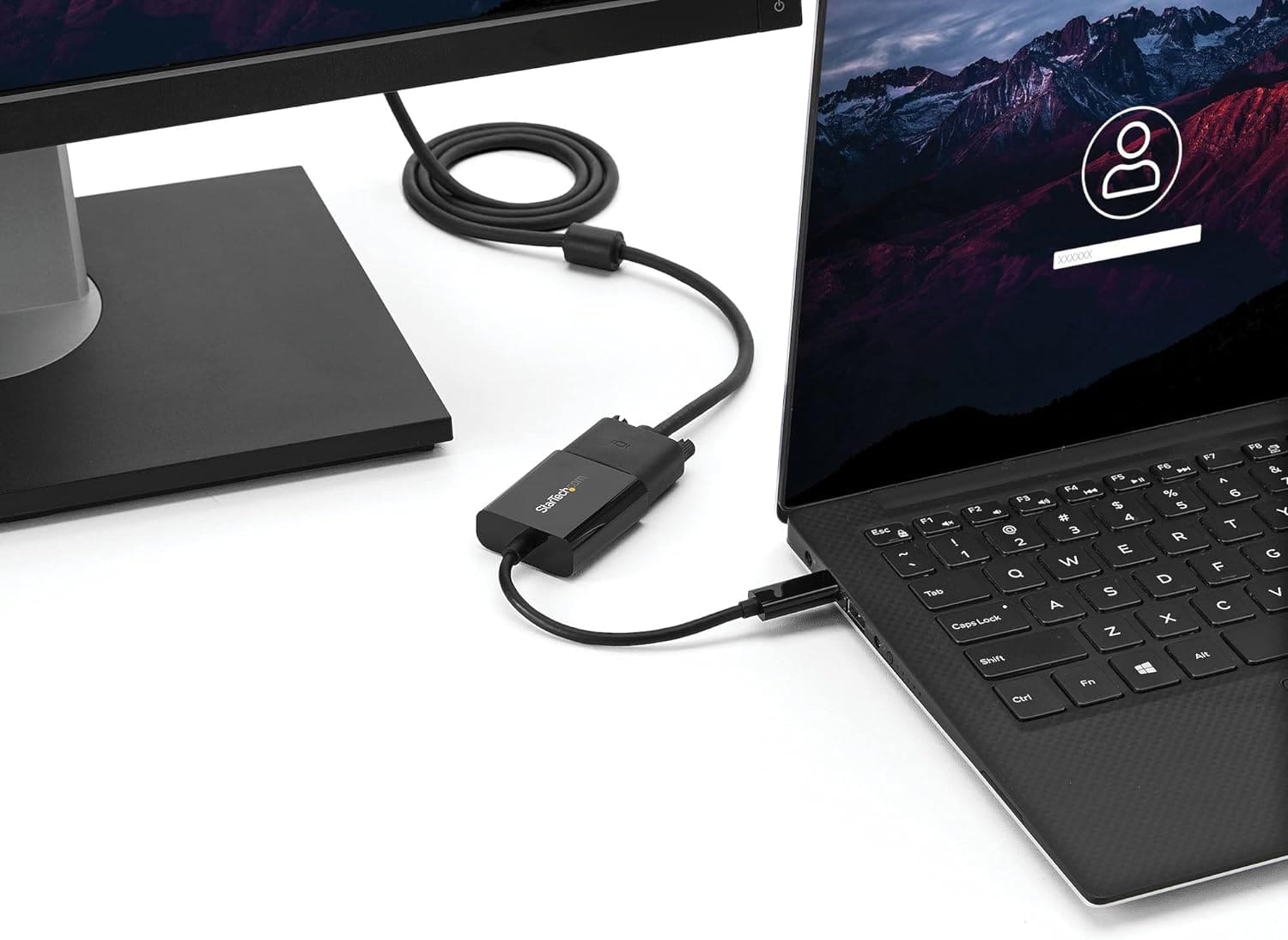 Konverter USB Type-C në VGA / I zi - 5