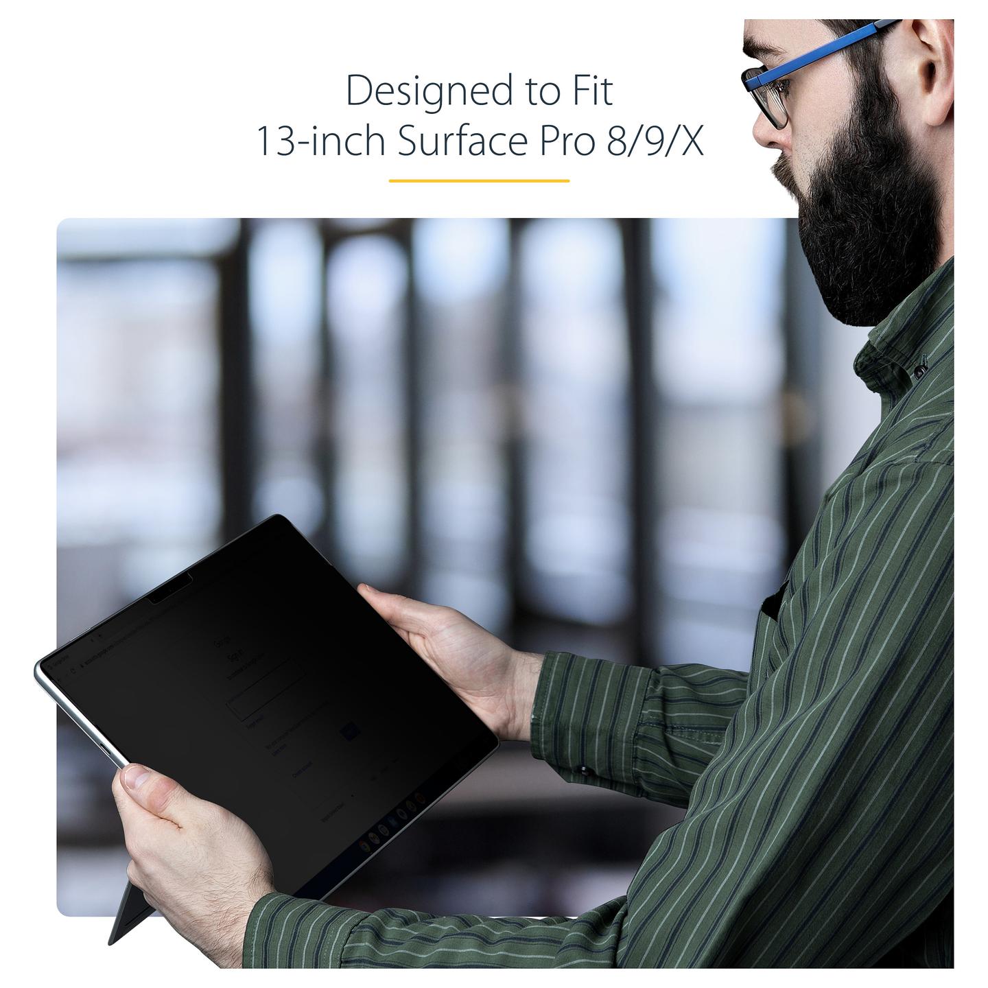 Filtër Privatësie StarTech.com 13SP-PRIVACY-SCREEN, 13 inç, 4-Way, me Prekje, për Microsoft Surface Pro 8/9/X/11 – Zezë - 8