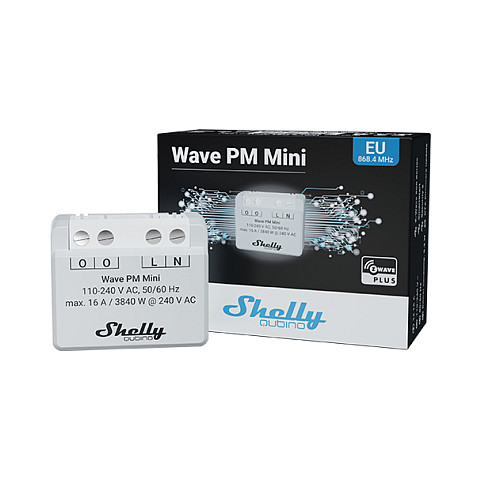 Aksesorë për Rrjet Shelly Relais "Wave PM Mini" Z-Wave - 5