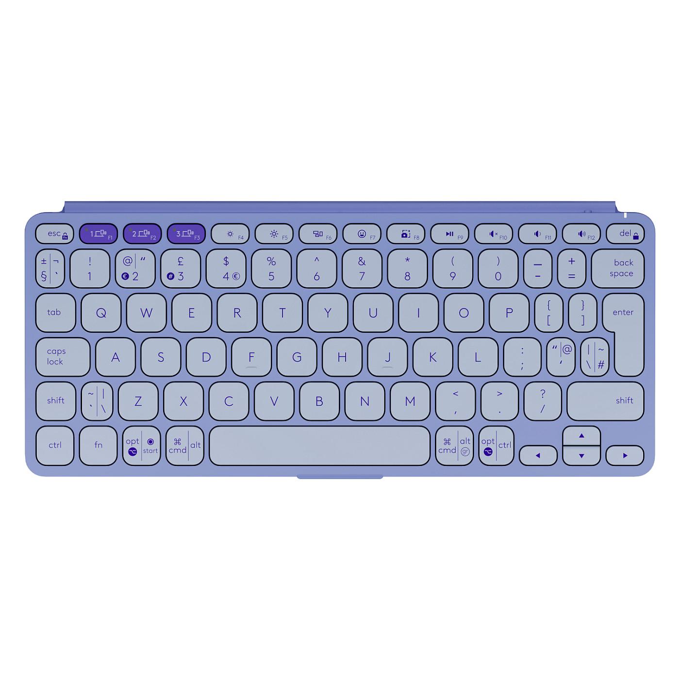Tastierë pa kabllo Logitech Keys-To-Go 2 / Mini / Bluetooth / QWERTY / US International / Scissor-Key - Vjollcë - 2