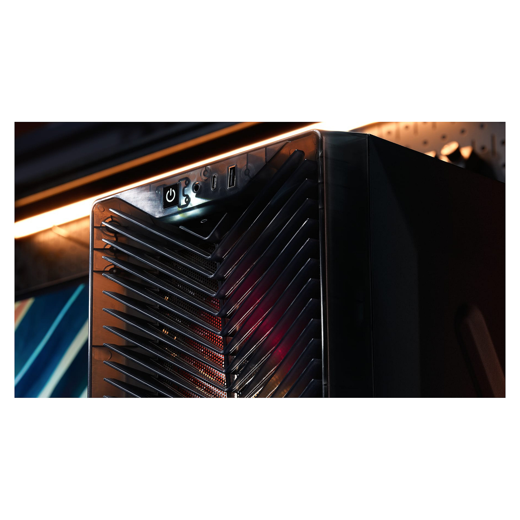 Kasë PC Corsair 3200D RS ARGB / Mid Tower / ATX / 3x 120mm ARGB Fan / Tempered Glass / Mesh / 360mm Radiator - Zezë - 9