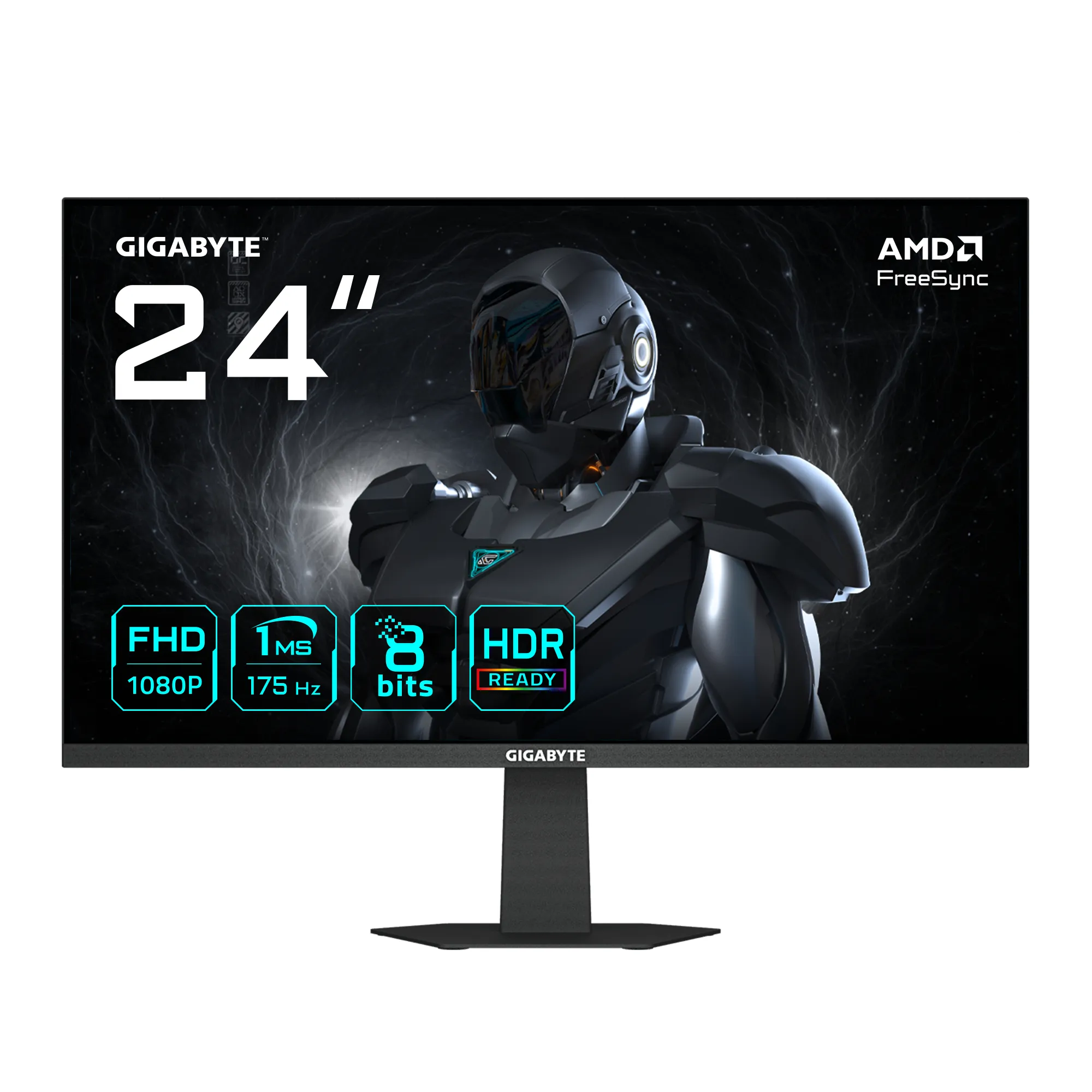 Monitor Gaming Gigabyte GS24F14A / 23.8" / Full HD IPS / 175Hz / 1ms / HDMI+DP - Zezë