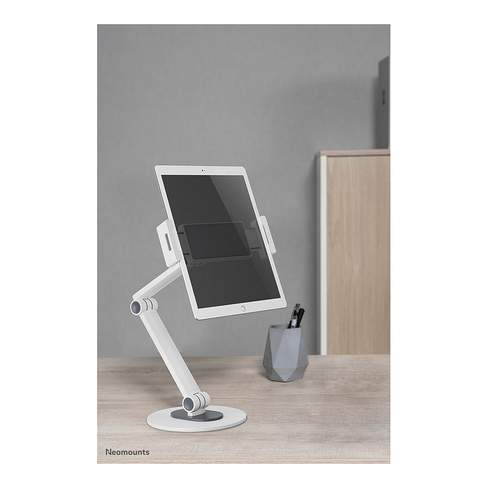Mbajtës & Ftohës për Laptop 4.7"–12.9" tablets / Neomounts desk stand DS15-550WH1 , supports up to 1 kg - Bardhë - 12