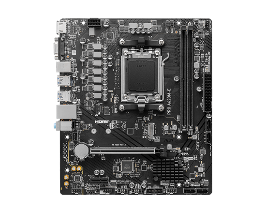 Pllakë Amë MSI PRO A620M-E / AM5 / A620 / DDR5 / mATX / HDMI / VGA / Gigabit LAN