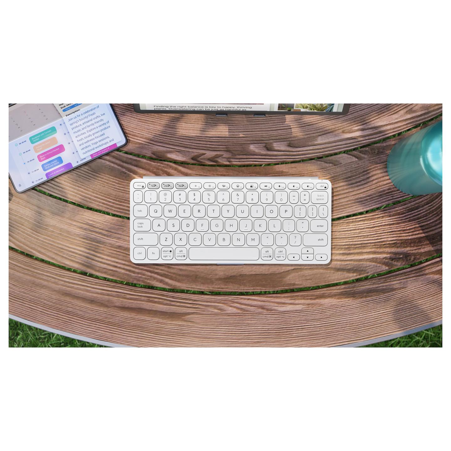 Tastierë pa kabllo Logitech Keys-To-Go 2 / Bluetooth 5.0 / Mini / QWERTZ / German - Gri e çelët - 10