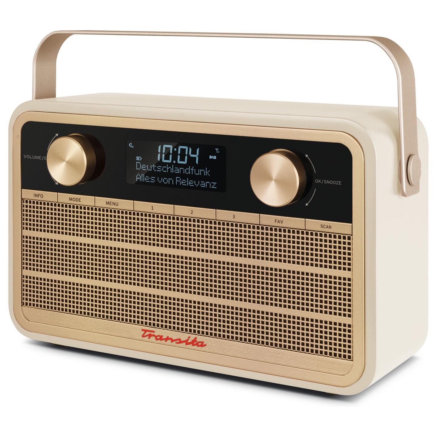 Radio portative TechniSat Transita 120, DAB+, FM, 5W, LCD – Bezhë - 3
