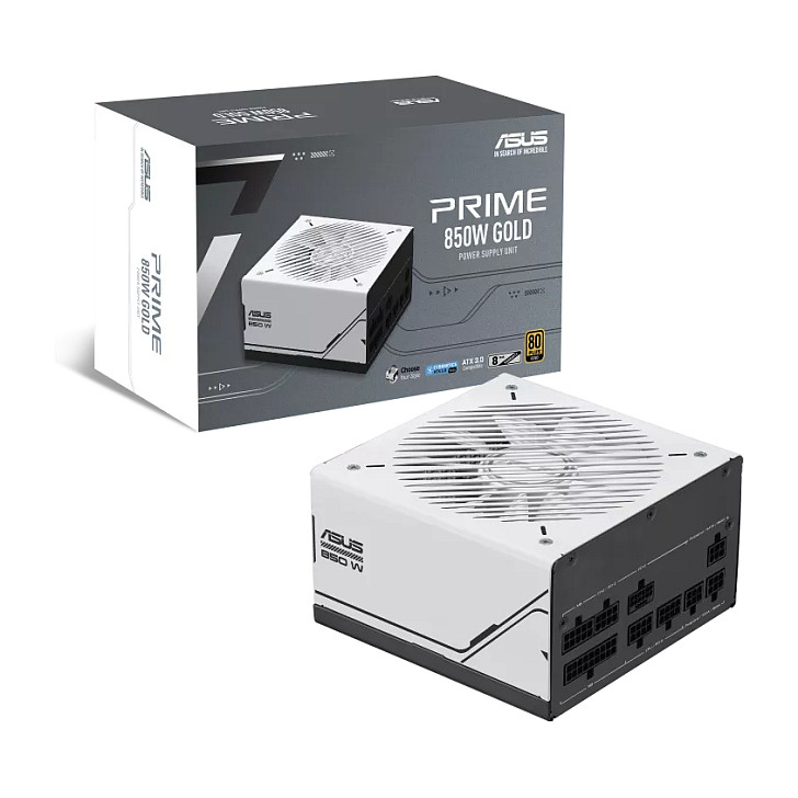 Furnizues Energjie ASUS PRIME AP‑850G BULK / 850W / 80 PLUS Gold / ATX 3.0 - Bardhë - 12