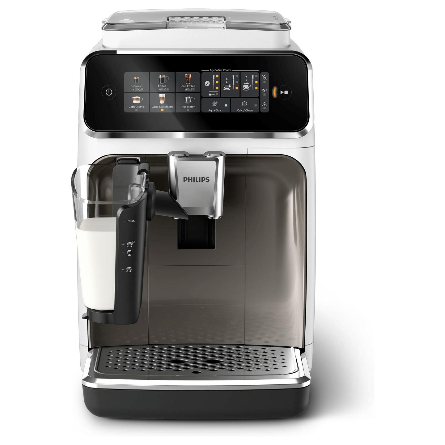 Aparat për Kafe Philips Series 3300 EP3343/90, 1.8L, 1500W, 15 bar, LatteGo - Bardhë/Zezë - 3