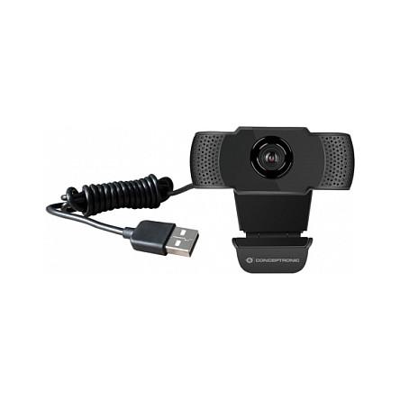 Webcam Conceptronic AMDIS01B, Full HD 1080p, 30 FPS, USB 2.0, Mikrofon – Zezë - 2