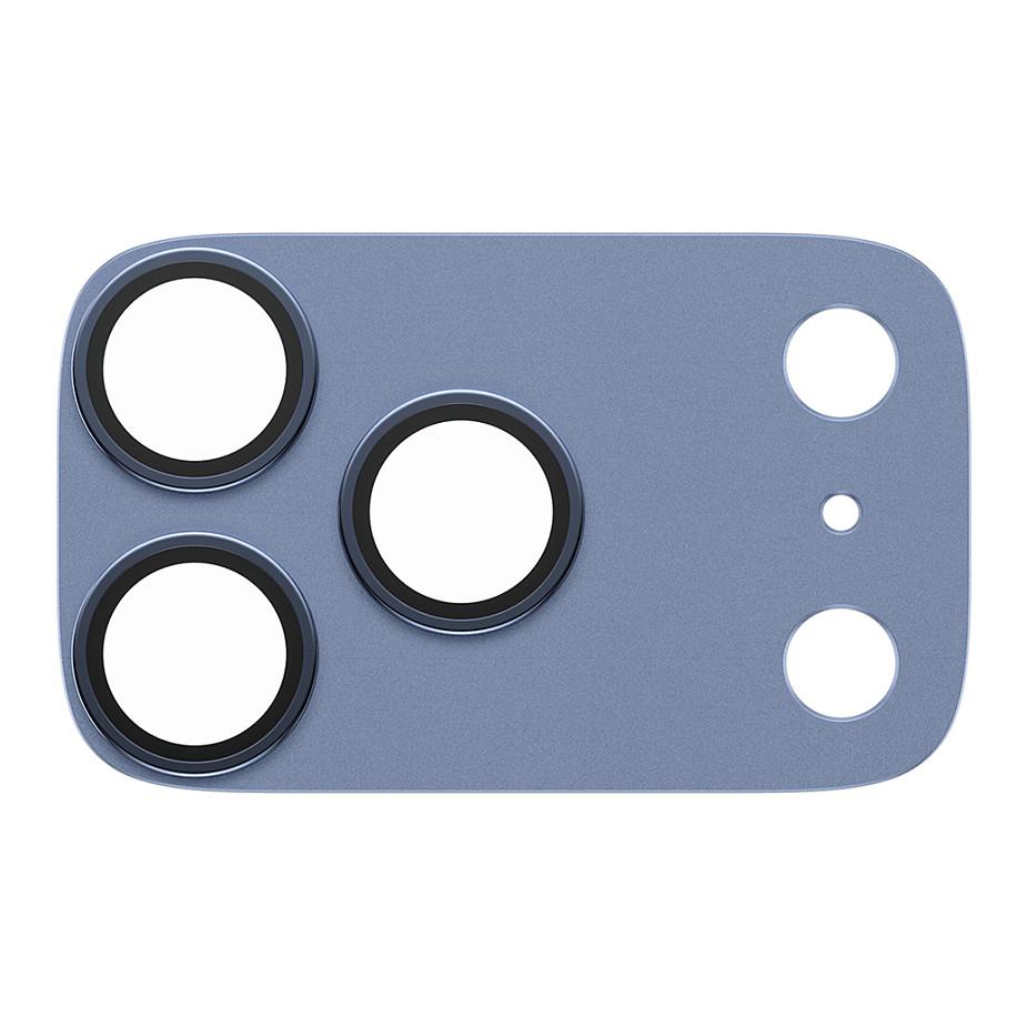 Mbrojtës për Kamera PanzerGlass Fender, për iPhone 18 Pro, Xham i Temperuar, Kornizë Alumini - Blu - 4