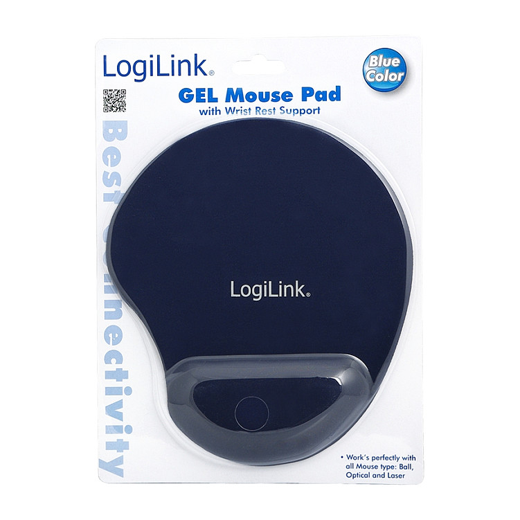 Maus LogiLink Mauspad mit Silikongel Handballenauflage Blu. Maus - miu, Handballenauflage - mbështetje për dorë - 2