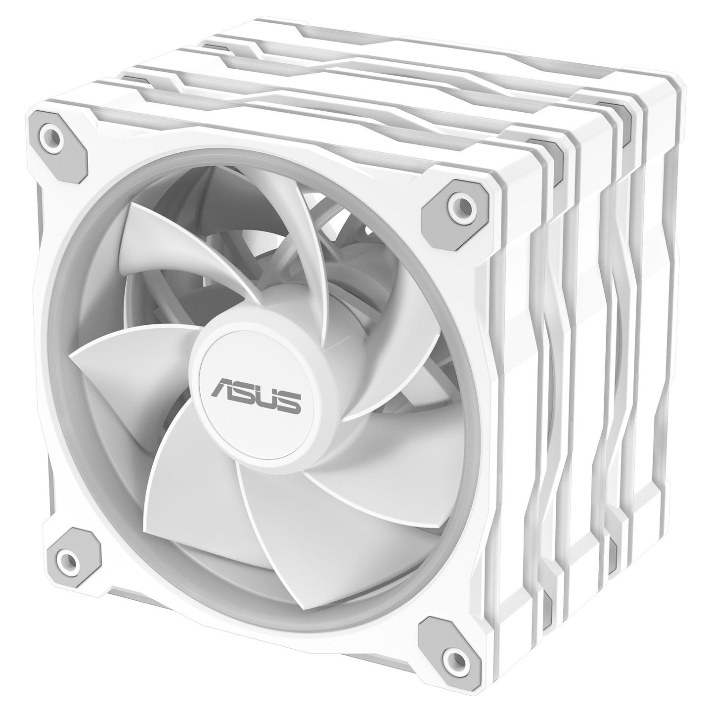 Ftohës për Kasë 120mm ASUS Prime MR120 ARGB Reverse 3-Pack – Bardhë - 13