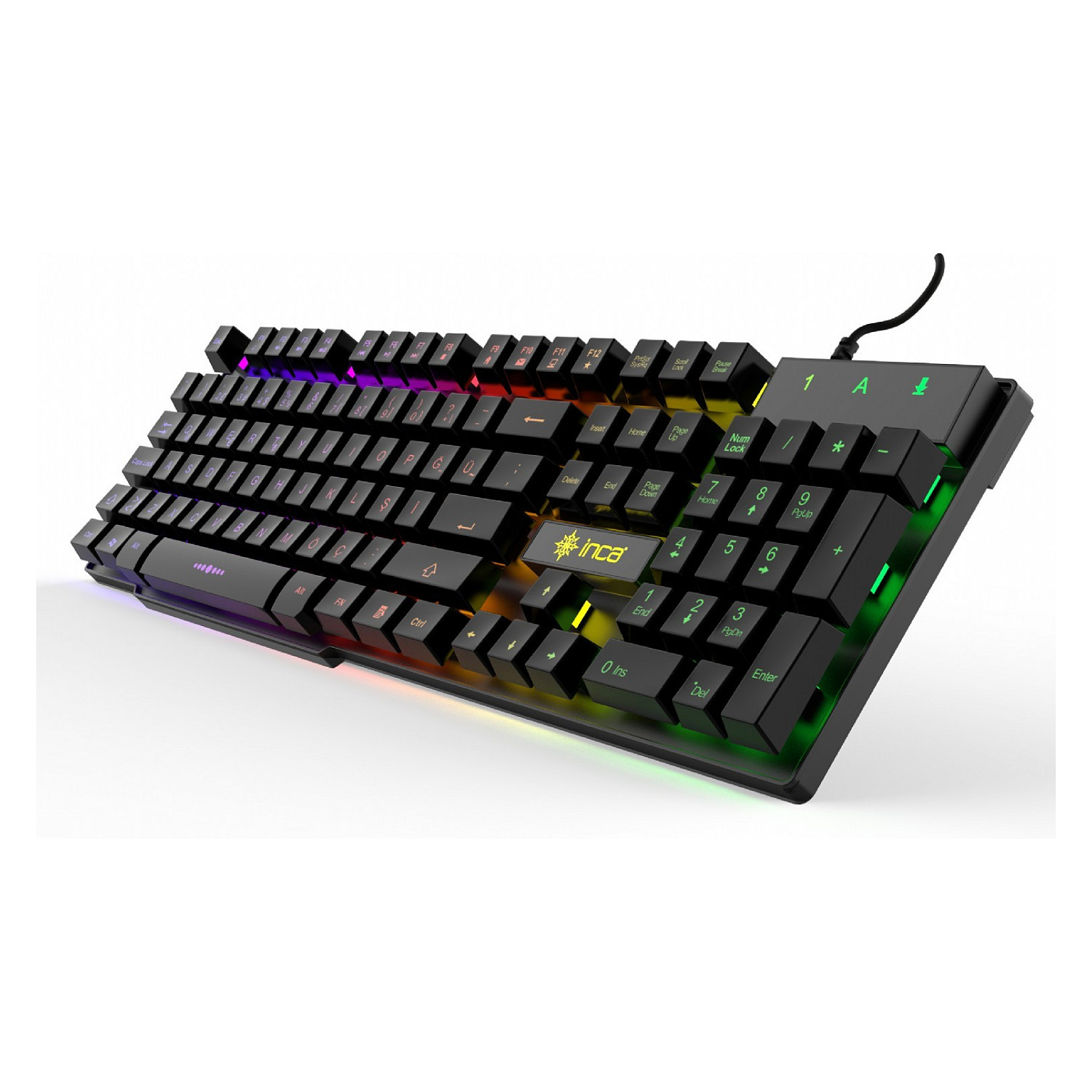 Tastierë Gaming Incase IKG-446 RGB Wired / QWERTZ - Zezë - 5