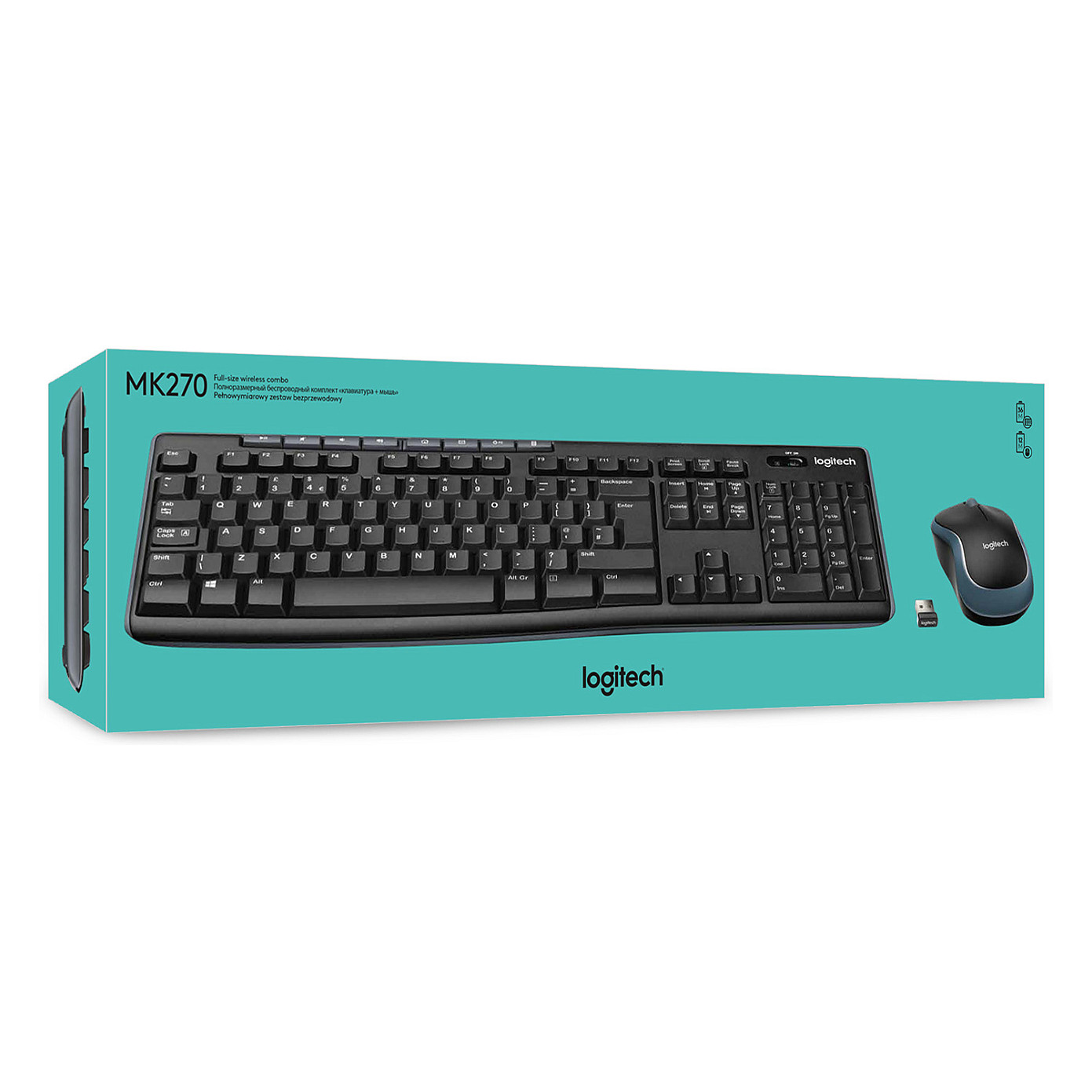 Combo (Tastierë & Maus) Logitech MK270 Wireless Combo / QWERTY - Zezë - 7